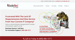 Desktop Screenshot of evolvtec.com